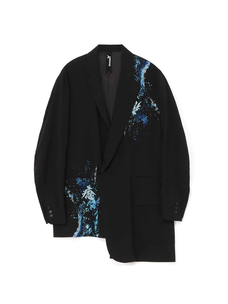 Asimmetria Bilaterale Design Blazer Unisex Yohji Yamamoto Men Homme Boundy Blazer Giacca Oversied Per Abbigliamento Uomo Per Donna