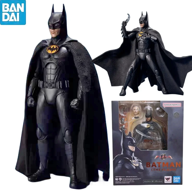 Originale Bandai Shfiguards The Flash (2023) Michael Keaton Batman Bruce Wayne Anime Figure Toys Genuino Shf Regalo Di Compleanno