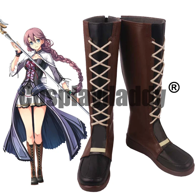 The Legend Of Heroes: Trail Of Cold Steel Ii Eiyuu Spessetsu Sen No Kiseki Hexen Clan Emma Millstein Cosplay Scarpe Stivali S008