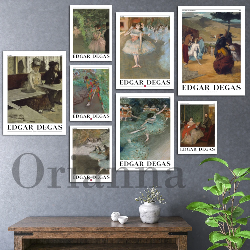 Poster Di Edgar Degas, Arte Vintage Francese, Stampa Degas, Arte Dell'Impressionismo, Poster Espositivo Del Museo, Stampa Vintage, Decorazione Della P