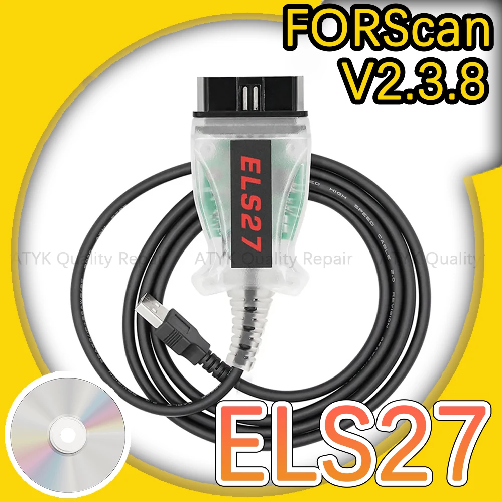 Els27 Forscan V2.3.8 Cavo Diagnostico Obd2 Scanner Attrezzature Per La Riparazione Strumenti Di Ispezione Els27 Forscan V2.3.8 Tuning Cavo Automatico 