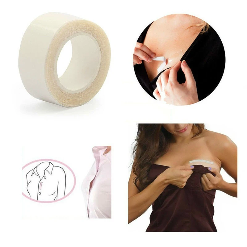 5M Trasparente Biadesivo Sicuro Corpo Boob Push Up Tape Abbigliamento Trasparente Boobtape Reggiseno Anti-Esposizione Strisce Adesive
