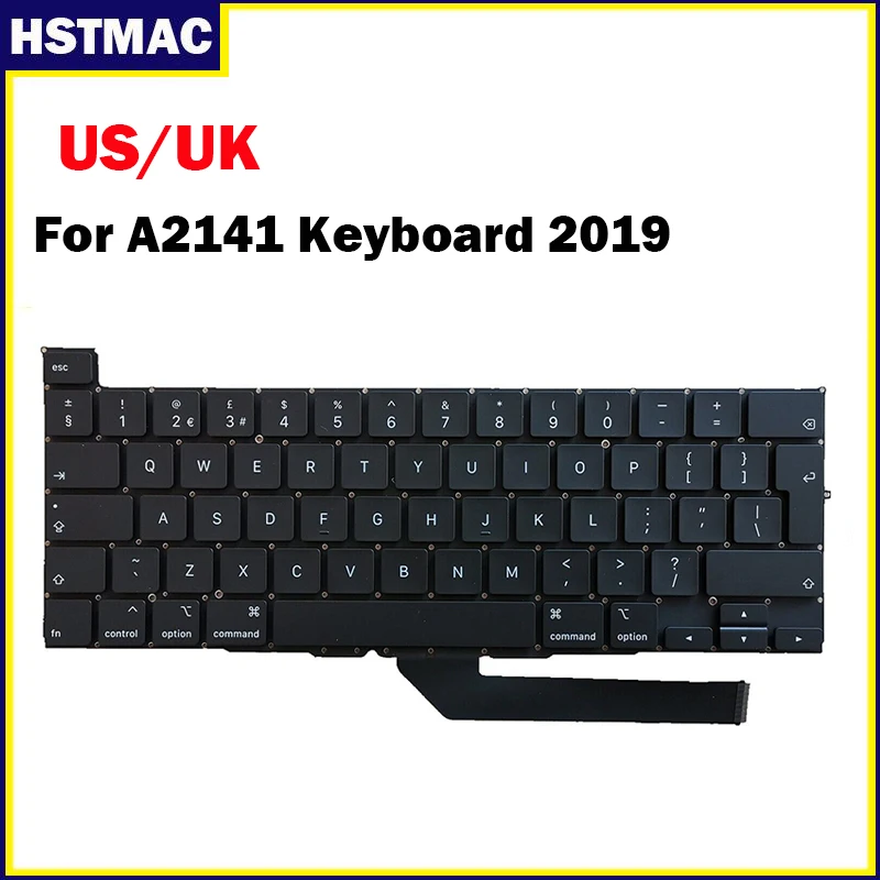 Tastiera Originale Us Uk Inglese A2141 Per Macbook Pro 16 Pollici A2141 Uk Us Tastiera Con Retroilluminazione 2019 Anno Emc 3347