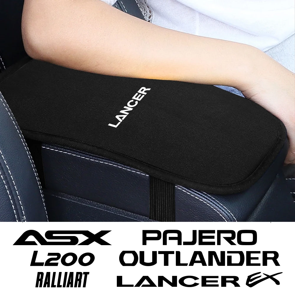 Per Mitsubishi Lancer Ex Pajero Ralliart Outlander Asx Colt Competition Delica Evolution X Soft Plush Car Bracciolo Box Pad
