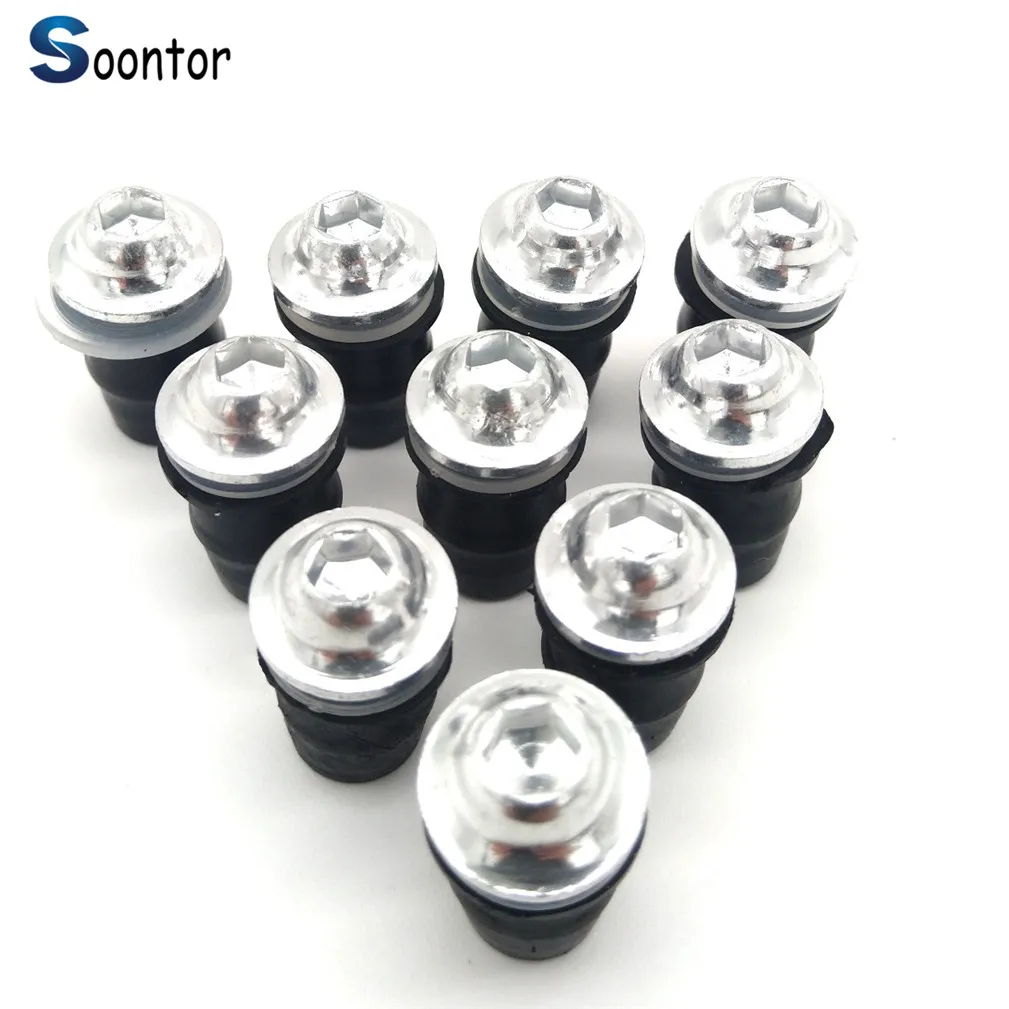 10Pcs Bulloni Kit Viti Moto Blu Parabrezza Viti Bullone Parabrezza Per Buell Cyclone S1 Ducati Ss1000 1000S M1000S