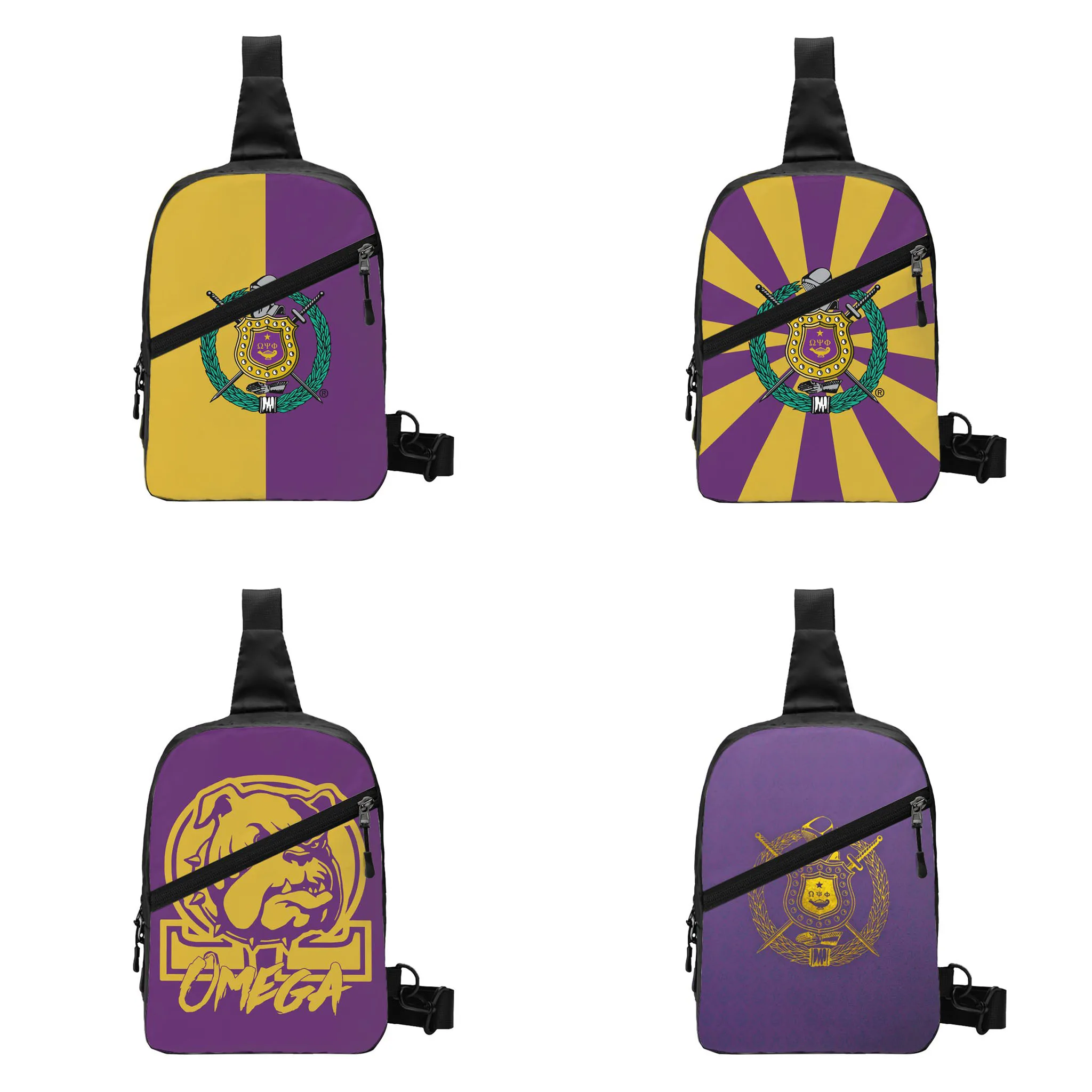 Omega Fraternità Psi Phi Opp Crossbody Sling Zaino Spalla Sling Chest Bag Viaggi Escursionismo Daypack Outdoor Per Donne E Uomini