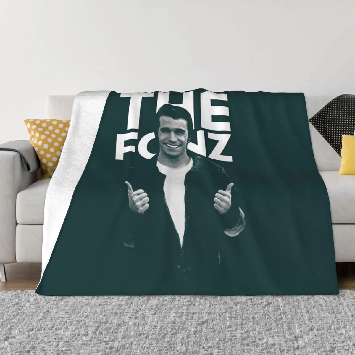 Happy Days The Fonz Coperta Copriletto Sul Letto Morbide Coperte Decorative Per Divani