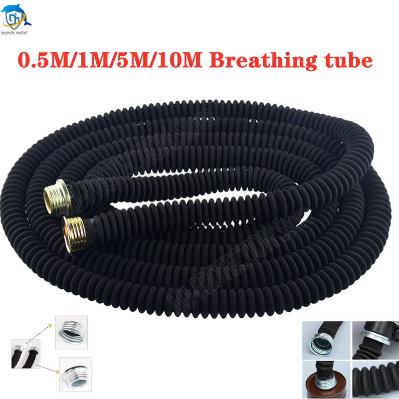0.5M, 1M, 5M, 10M 40Mm Interfaccia Maschera Antigas Snorkel Maschera Antigas Antietà Resistente All'Usura E Tubo Di Collegamento Del Filtro