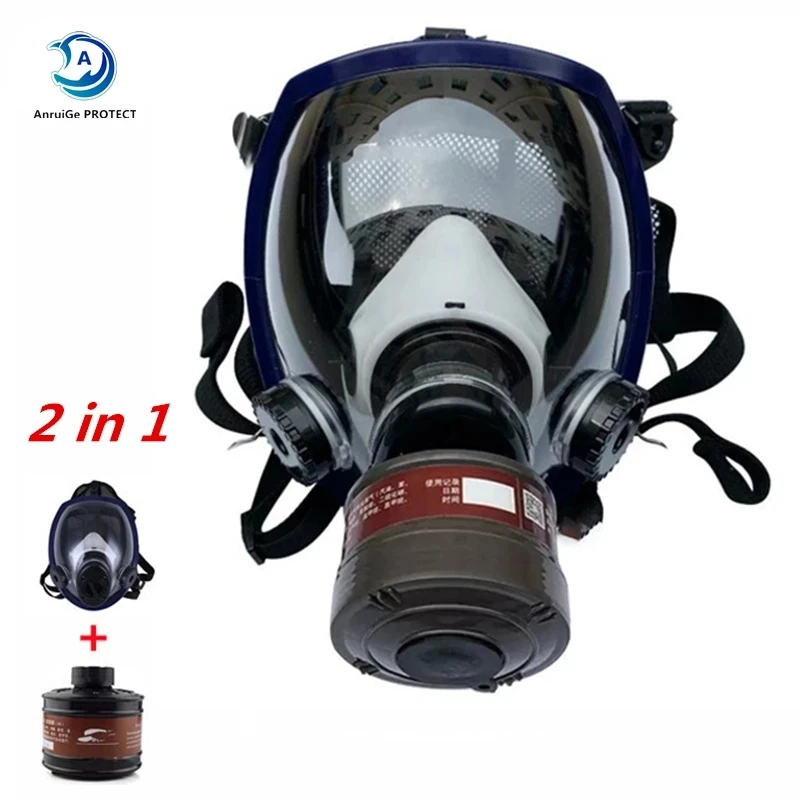 Maschera Antigas Multifunzionale 6800 Maschera Protettiva Ultra-Trasparente Completamente Sigillata Vernice Spray Industriale Maschera Antigas Per Rad