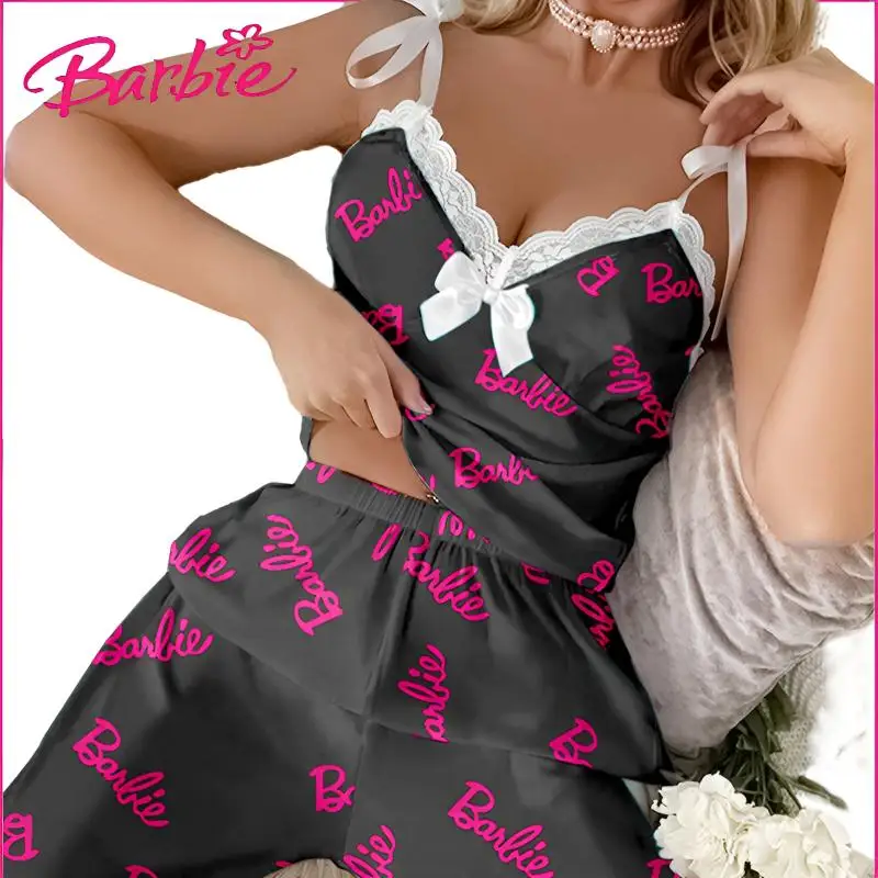Pigiama Di Pizzo Baebie Stampe Di Moda Pigiama A Canotta Da Donna Set Di Due Pezzi Donna Slim Sexy Homewear 2023 Nuovo Abbigliamento Femminile