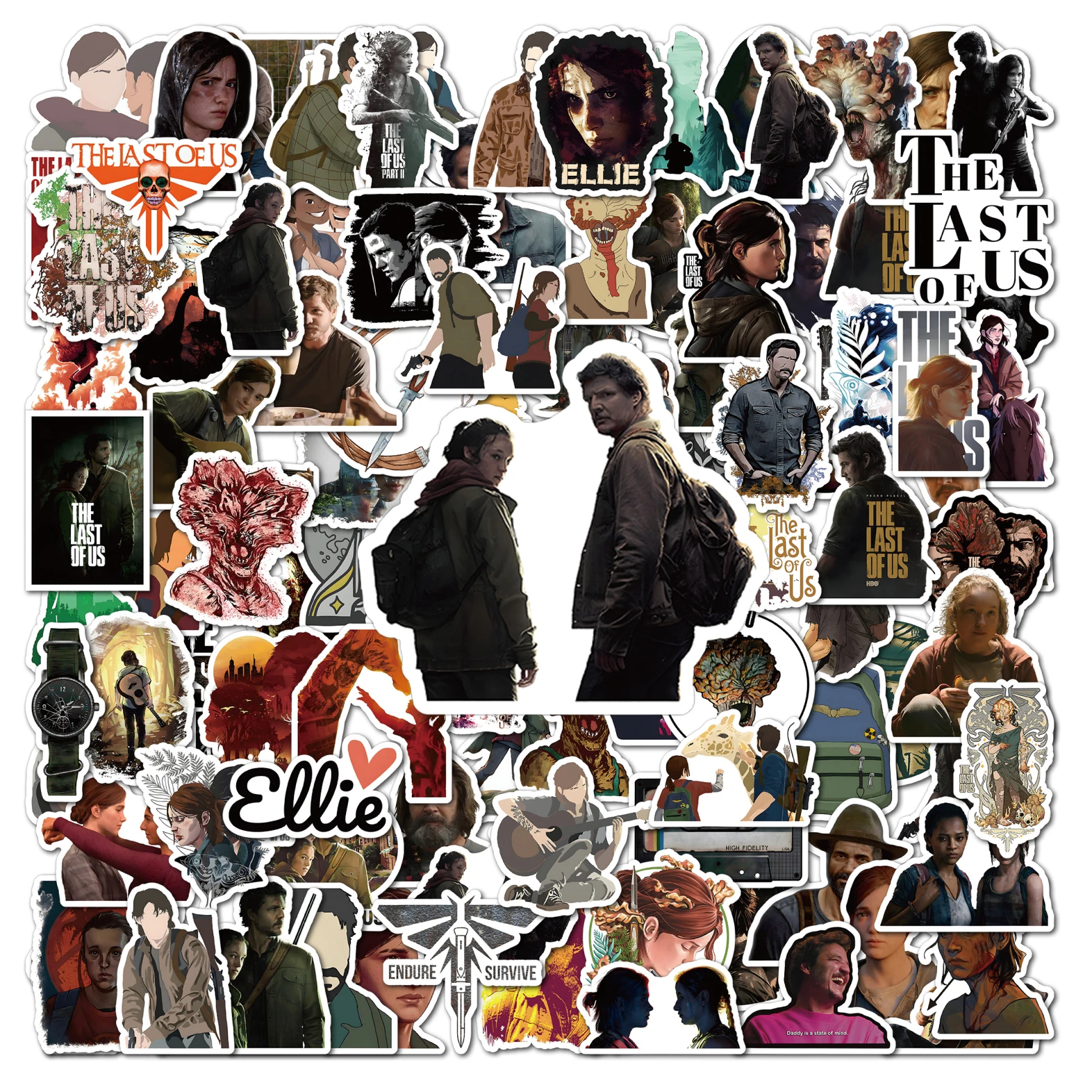 10/50/100Pcs New Tv Show The Last Of Us Toy Stickers Ellie Aline Abby Firefly Game Stickers Bagaglio Frigorifero Laptop Chitarra Kid Gift