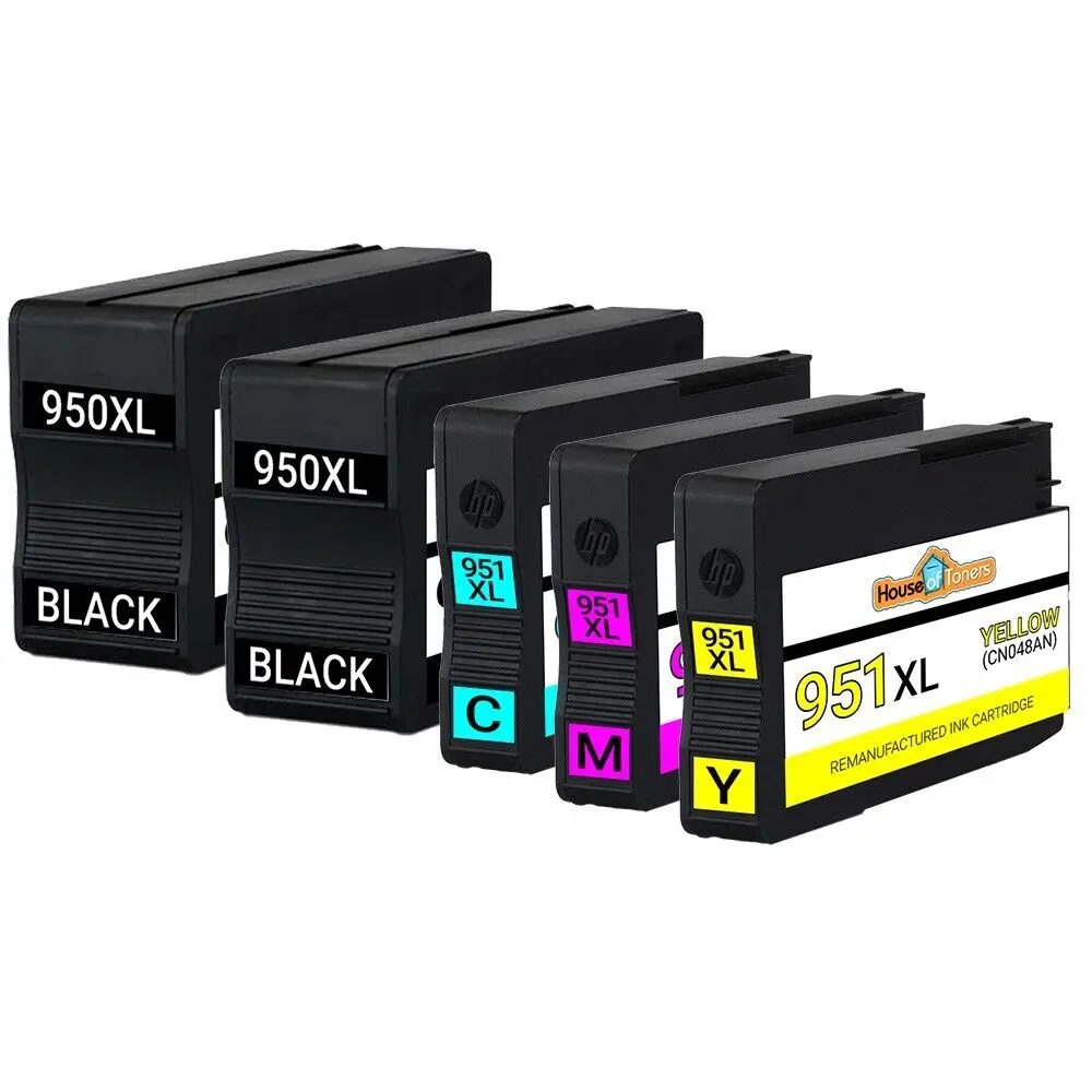 Confezione Da 5 Cartucce D'Inchiostro Hp 950Xl 951Xl Per Hp Officejet Pro 251Dw 276Dw 8100 8600