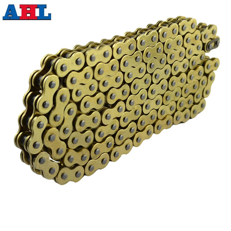 Parti Del Motociclo 520*120 Catena Di Trasmissione 520 Passo Heavy Duty Oro O-Anello Della Catena 120 Links Per Honda Yamaha Yz125 Suzuki Kawasaki