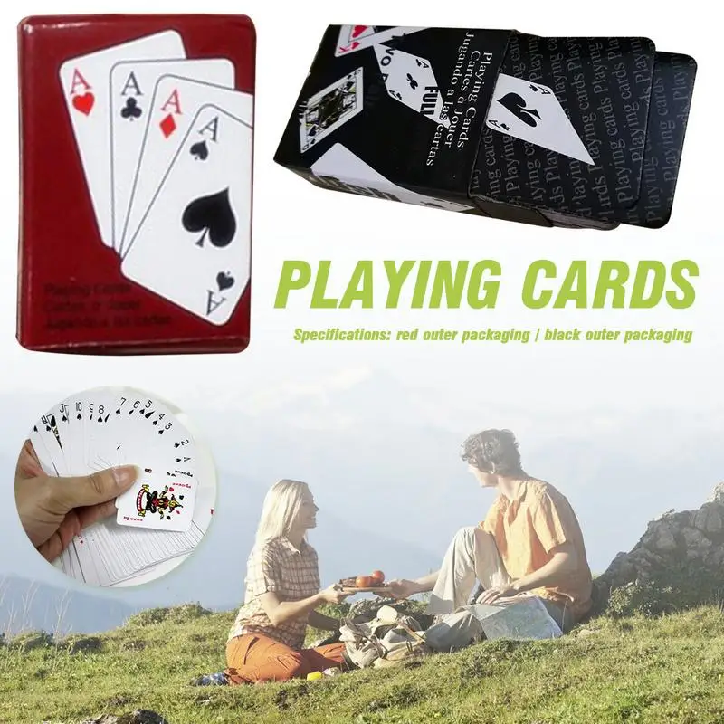 Carte Da Gioco Poker Game Deck Poker Funny Poker Cards Game Mini Poker Cute Portable Solitaire Carte Da Gioco Per Viaggi Party Home