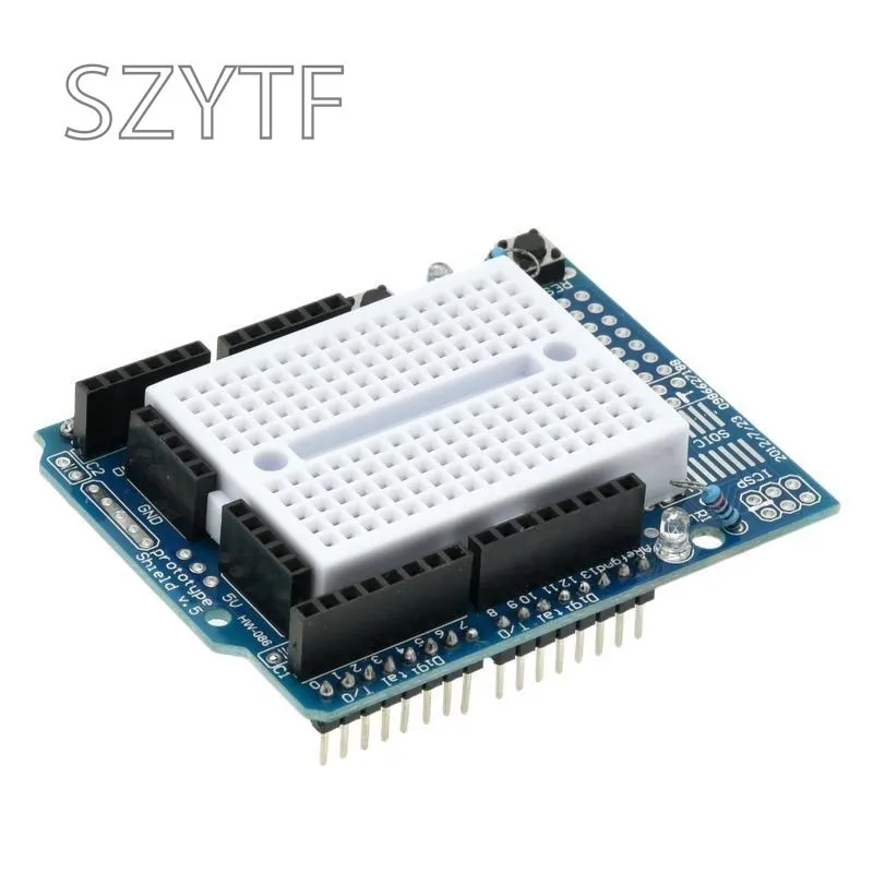 Smart Electronics Uno Proto Shield Prototype Expansion Board Con Syb-170 Mini Breadboard Basato Per Arduino Uno Protoshield Fai Da Te