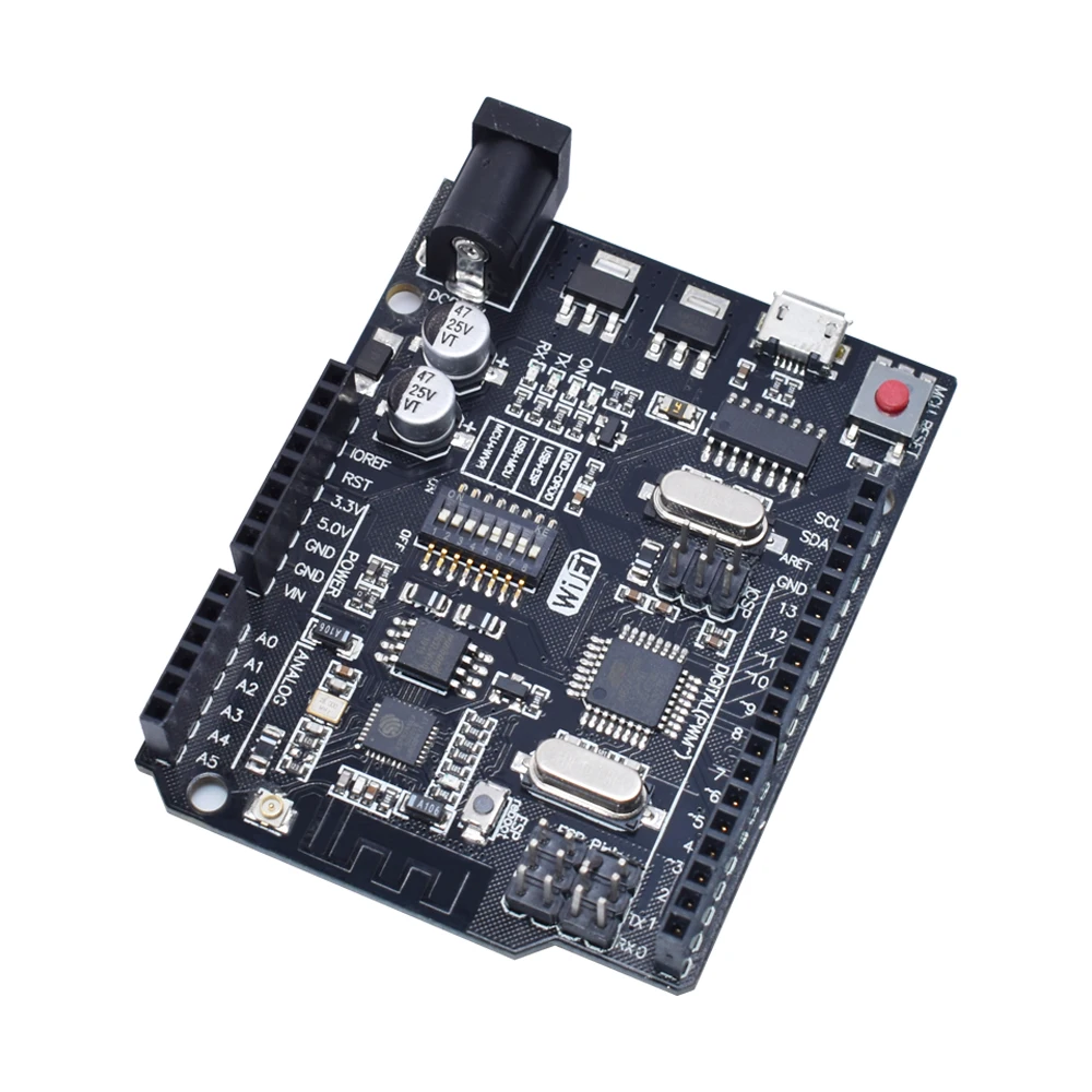 Uno R3 + Wifi Atmega328P + Esp8266 (32Mb Di Memoria) Usb-Ttl Ch340G Per Arduino Uno Nodemcu Wemos Esp8266 Un Nuovo Arrivo