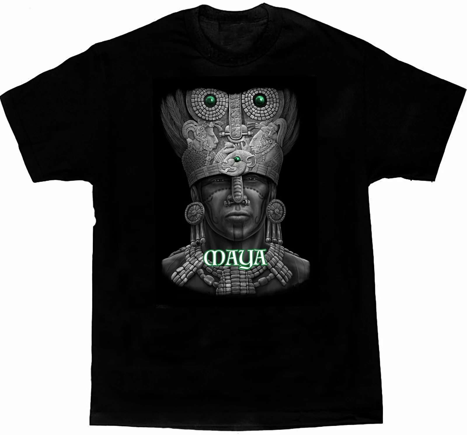 Maglietta Da Uomo Maya Mexico Mayan Aztec Calendar Chicano Art. T-Shirt Casual 100% Cotone Manica Corta Allentate Taglia Superiore S-3Xl