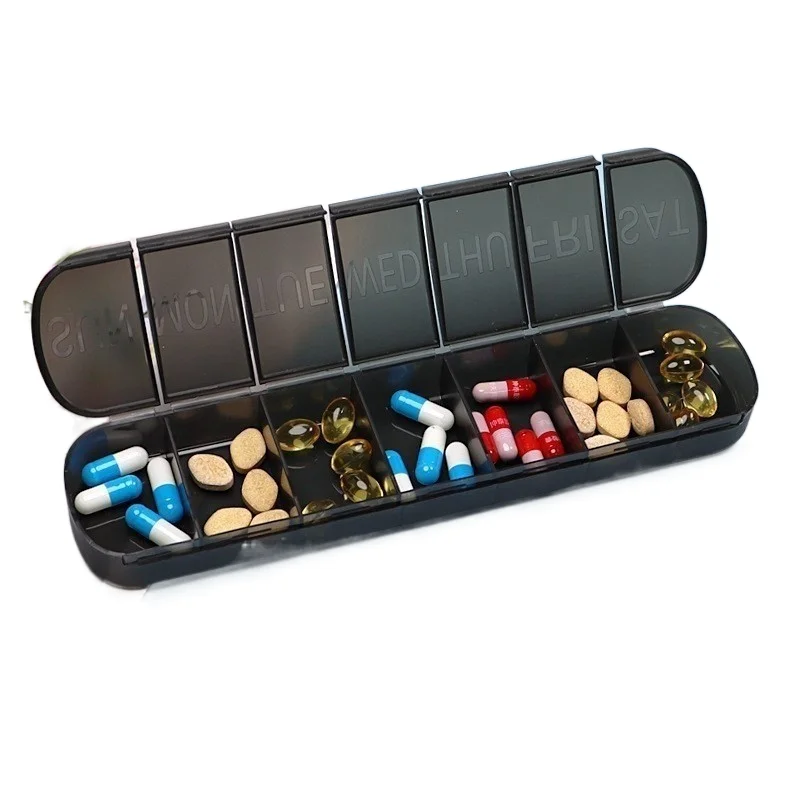 7 Giorni Settimanale Portapillole Portapillole Custodia Per Medicinali Contenitore Per Farmaci Scatola Per Pillole Scatola Per Tablet Organizer 7 Cell