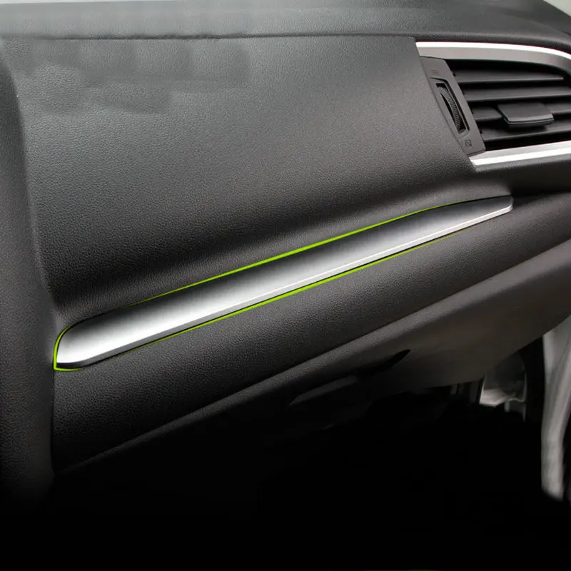 Per Fit 2014-2018 Special Center Control Trim Strip Per La Modifica D'Interni Frosted Front Passen'S Center Control Trim S