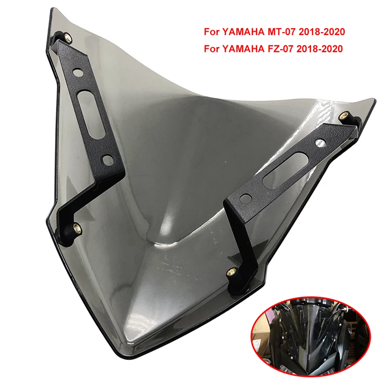 Per Yamaha Mt07 Mt 07 Mt-07 Parabrezza 2018 2019 2020 Mt-07 Fz07 Fz-07 Parabrezza Deflettori Accessori Moto