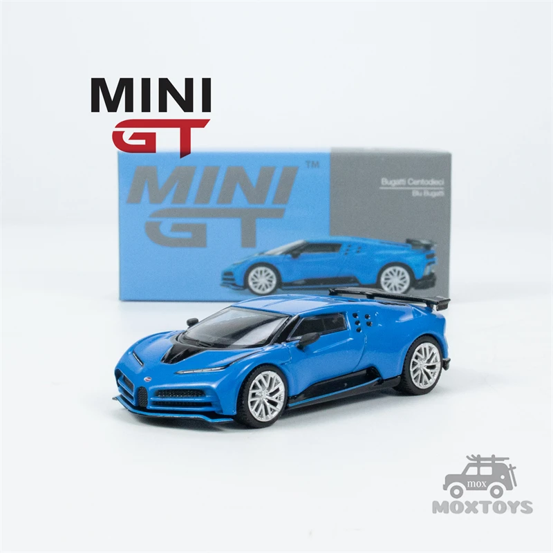 Mini Gt 1:64 Bugatti Centodieci Blu Bugatti Modellino Auto