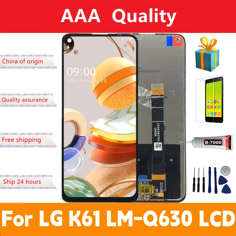 6.53 "; Lcd Testato Originale Per Lg K61 Display Lcd Touch Screen Digitziter Assembly Per Lg K61 Lmq630Eaw Sostituzione Dello Schermo Lcd