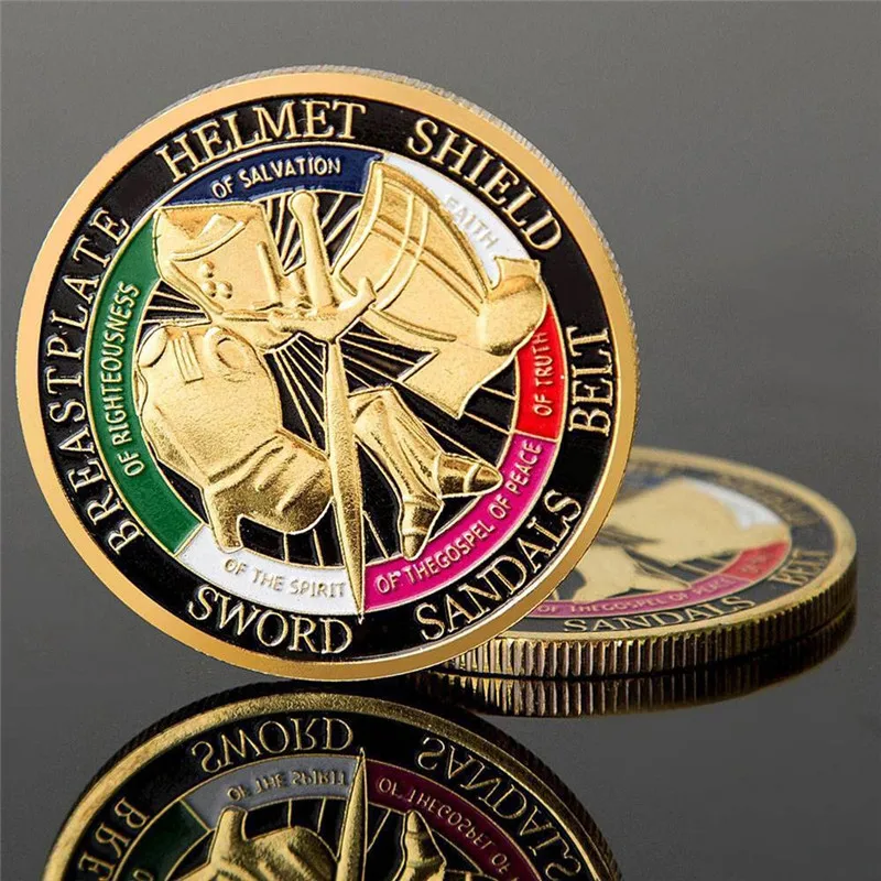 Eagle Crest New Armor Of God Challenge Coin Good Luck Charm