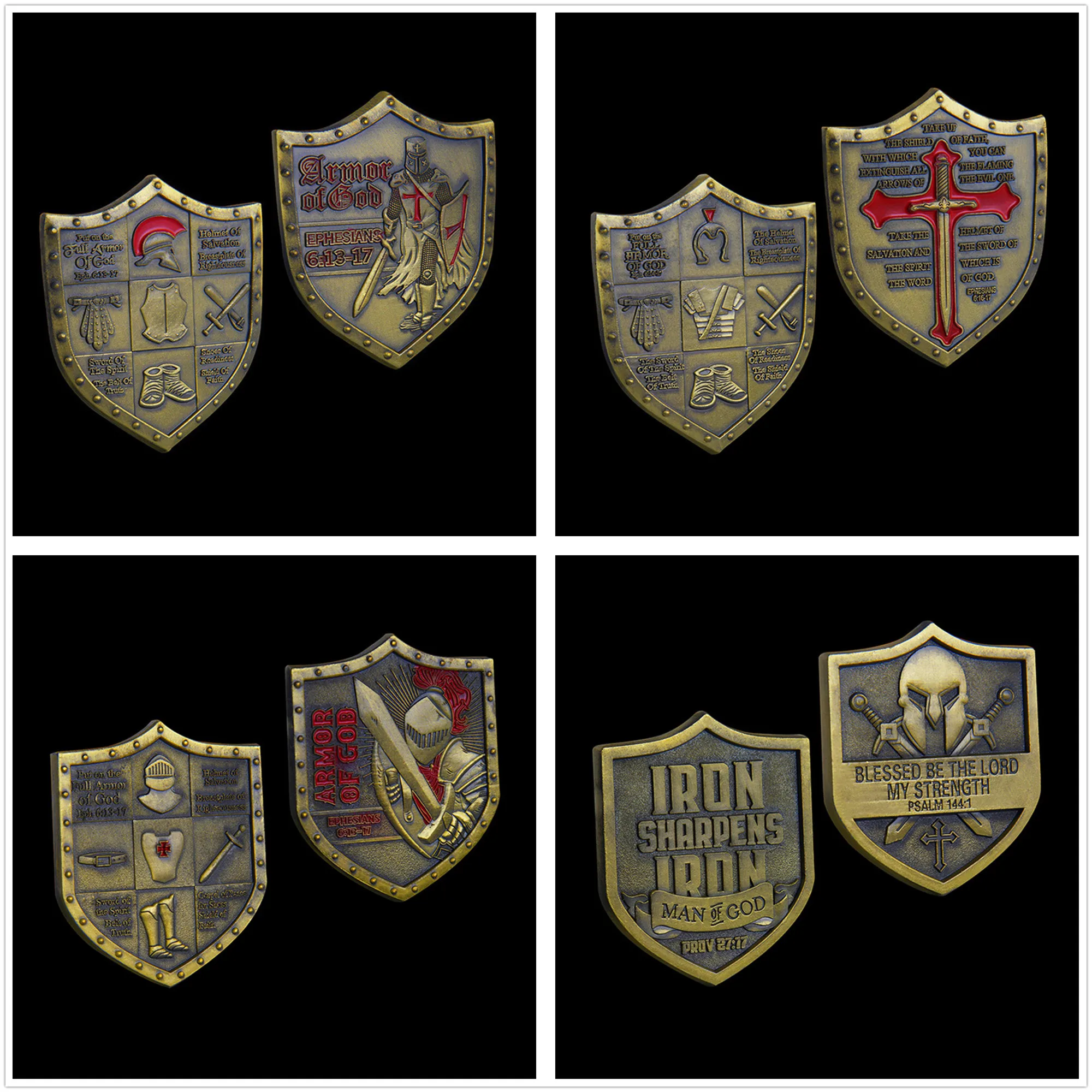 Armor Of God Challenge Pocket Coin Set 4 Pezzi