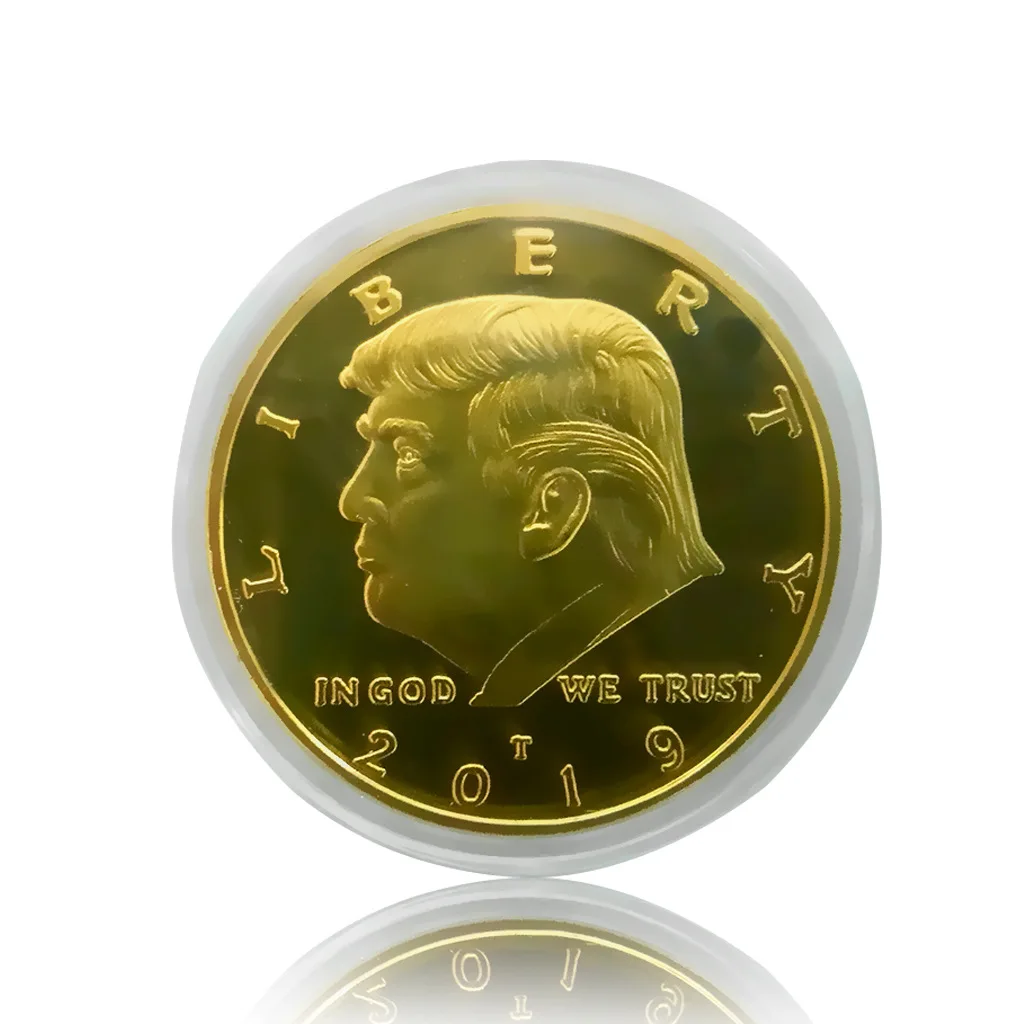 "In God We Trust" Monete Da Collezione Liberty Us Donald Trump 2019 Moneta Commemorativa