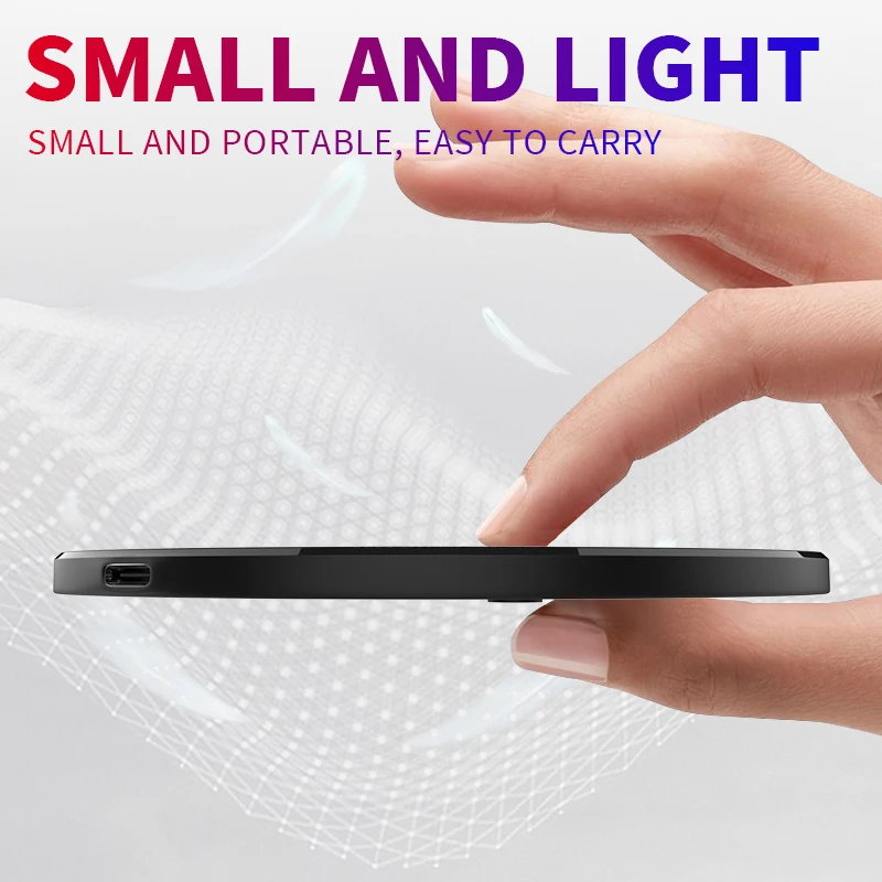 10W Fast Qi Wireless Charger Pad Per Vivo Apex Huawei Y9 Google Pixel 3Xl Xiaomi Redmi Note 12 Pro Stazione Di Ricarica Wireless