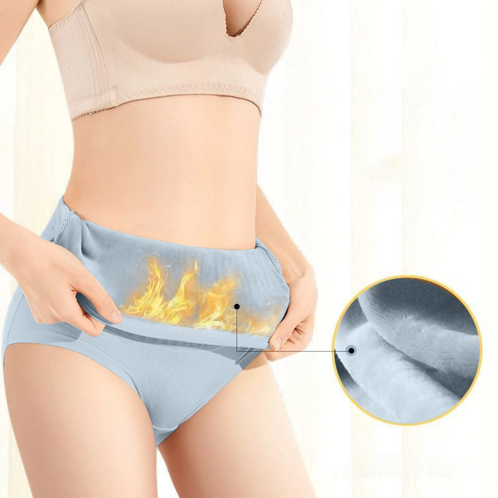 Mutandine Da Donna Intimo Termico Ispessente E Flessibile Da Donna Cotone A Vita Alta Ropa Interior Femenina Lenceria Para Damas
