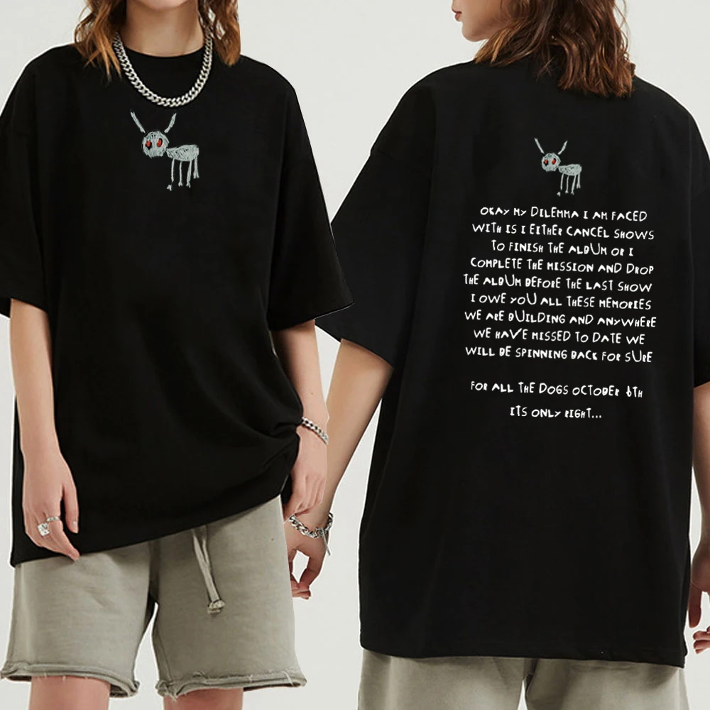 Drake For All The Dogs Shirt Drake Album Shirt Drake Merch Drake Fan Gift Unisex O-Collo Camicie A Maniche Corte