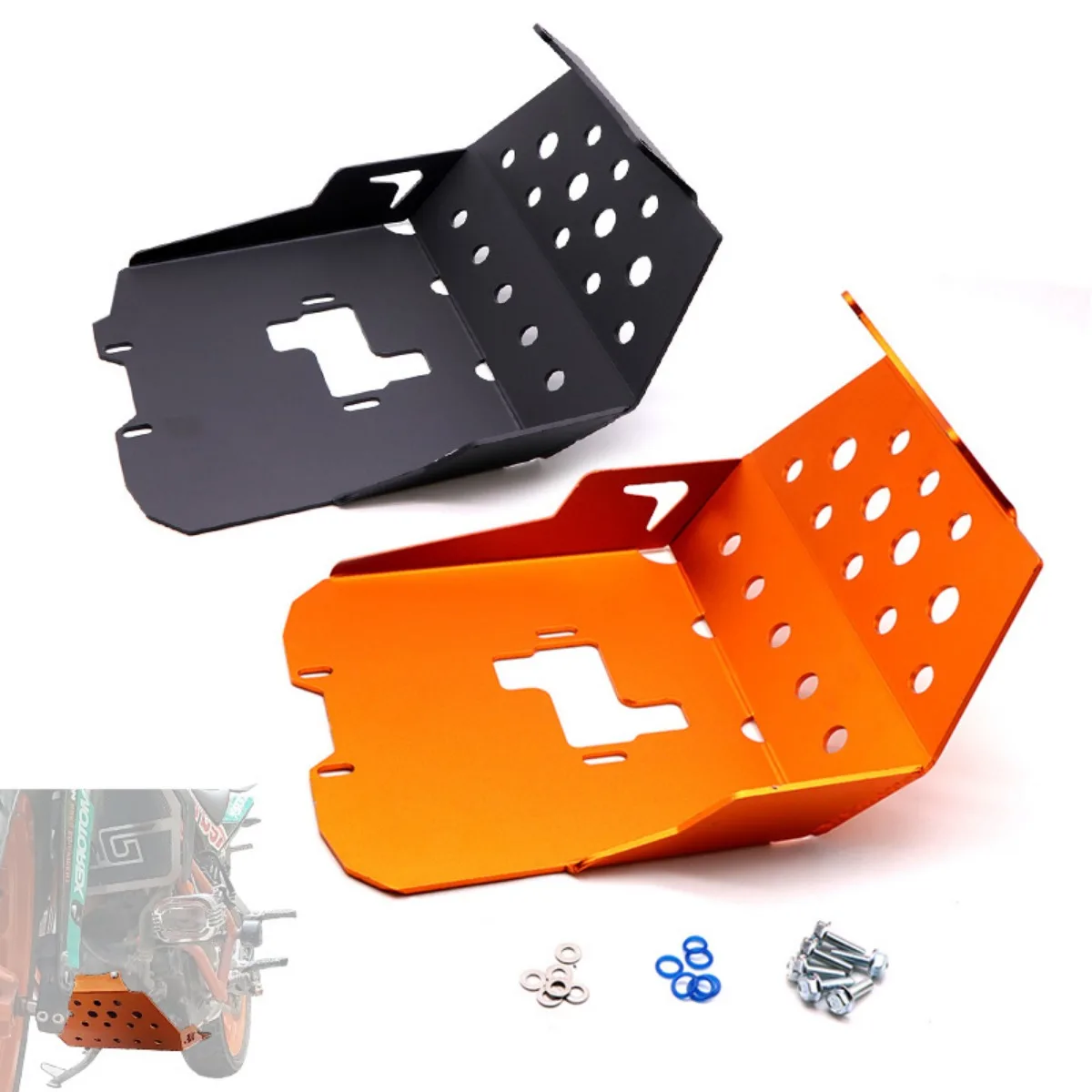 Moto Abbassamento Piastra Paramotore Anteriore Copertura Parafango Motore Cnc Per Ktm Duke 390 2013-2016