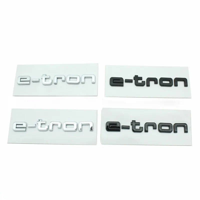 E Tron Badge Caraccessori Per Decalcomanie Refit Spostamento Posteriore Modificato Audi Pure Electric Rear Mark New Audi E-Tron Logo Sports