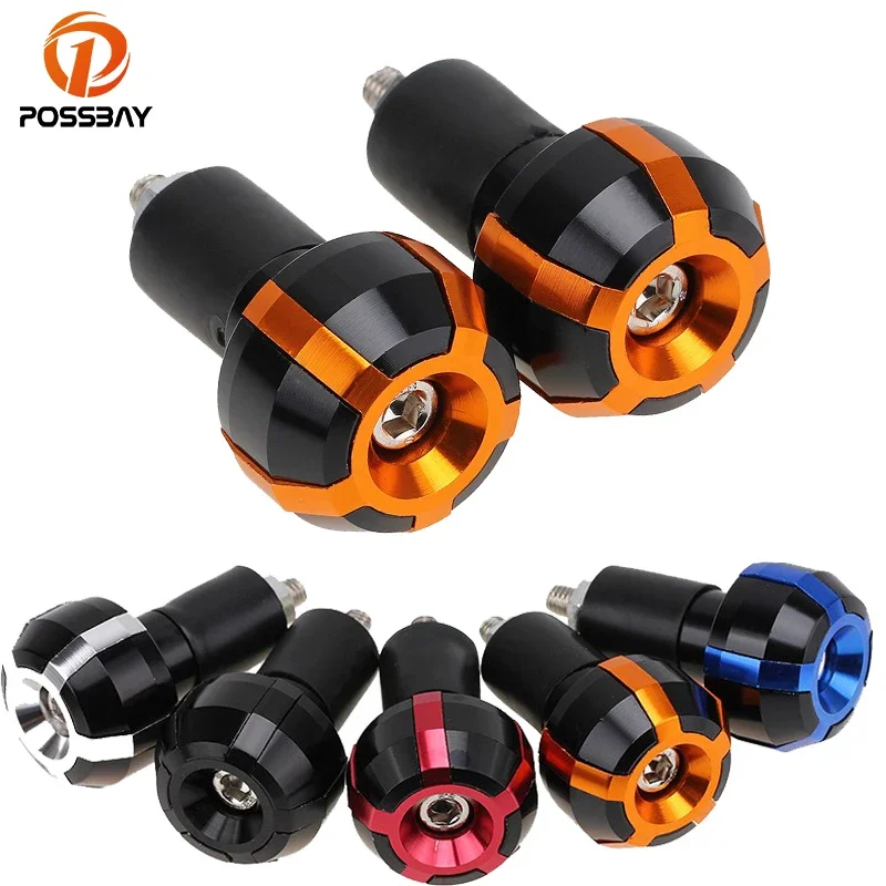 Posbay Universal 7/8 "Moto Sliders Grips Maniglia Bar Ends Caps Tappi Tappi Per Honda Yamaha Suzuki Dirt Bike Moto Grips
