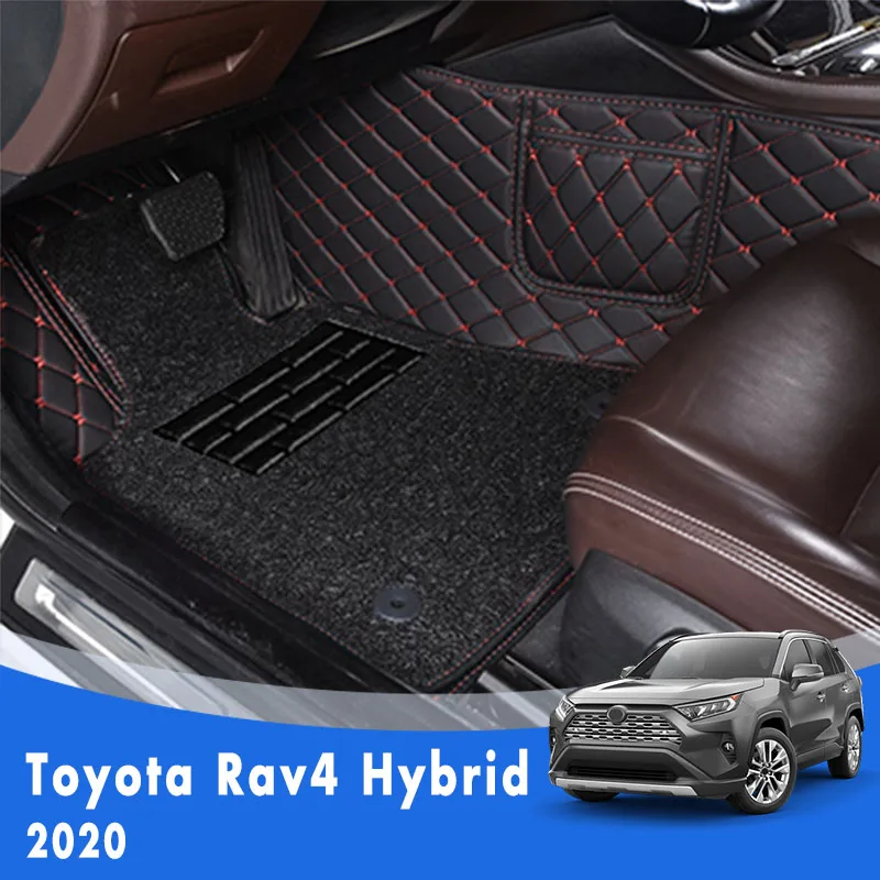 Per Toyota Rav4 Rav 4 Hybrid 2020 Luxury Double Layer Wire Loop Tappetini Per Auto Tappeti Interni Auto Accessori Automobili