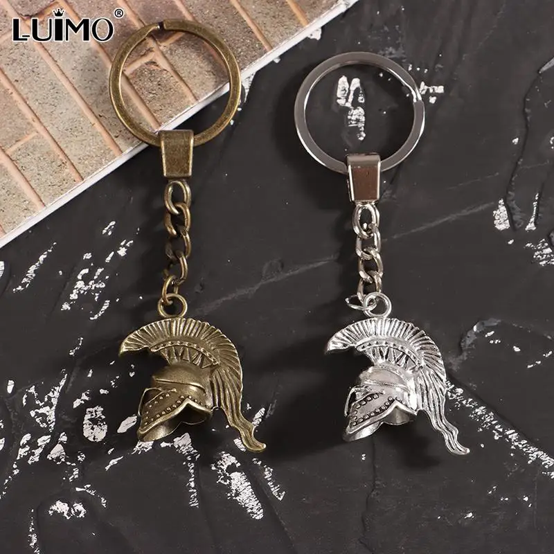 Spartan Roman Helmet Warrior Gladiatore Greco Portachiavi In Lega Gioielli Charm Portachiavi Festa Regalo Di Compleanno Per Uomo