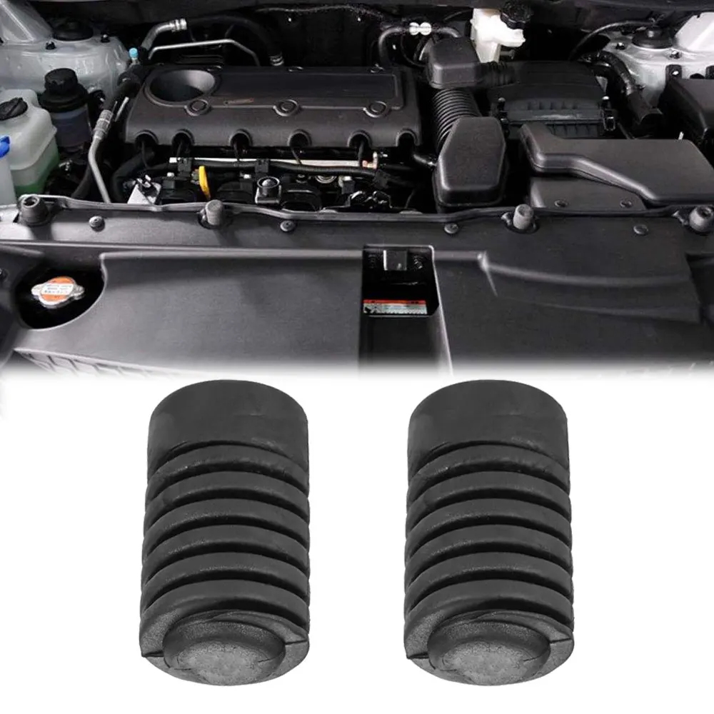2Pcs Black Car Engine Buffer Block Glue Pads Cuscino Tampone In Gomma Accessori Per Auto Per Hyundai Ix35 Verna Celesta Elantra Accent