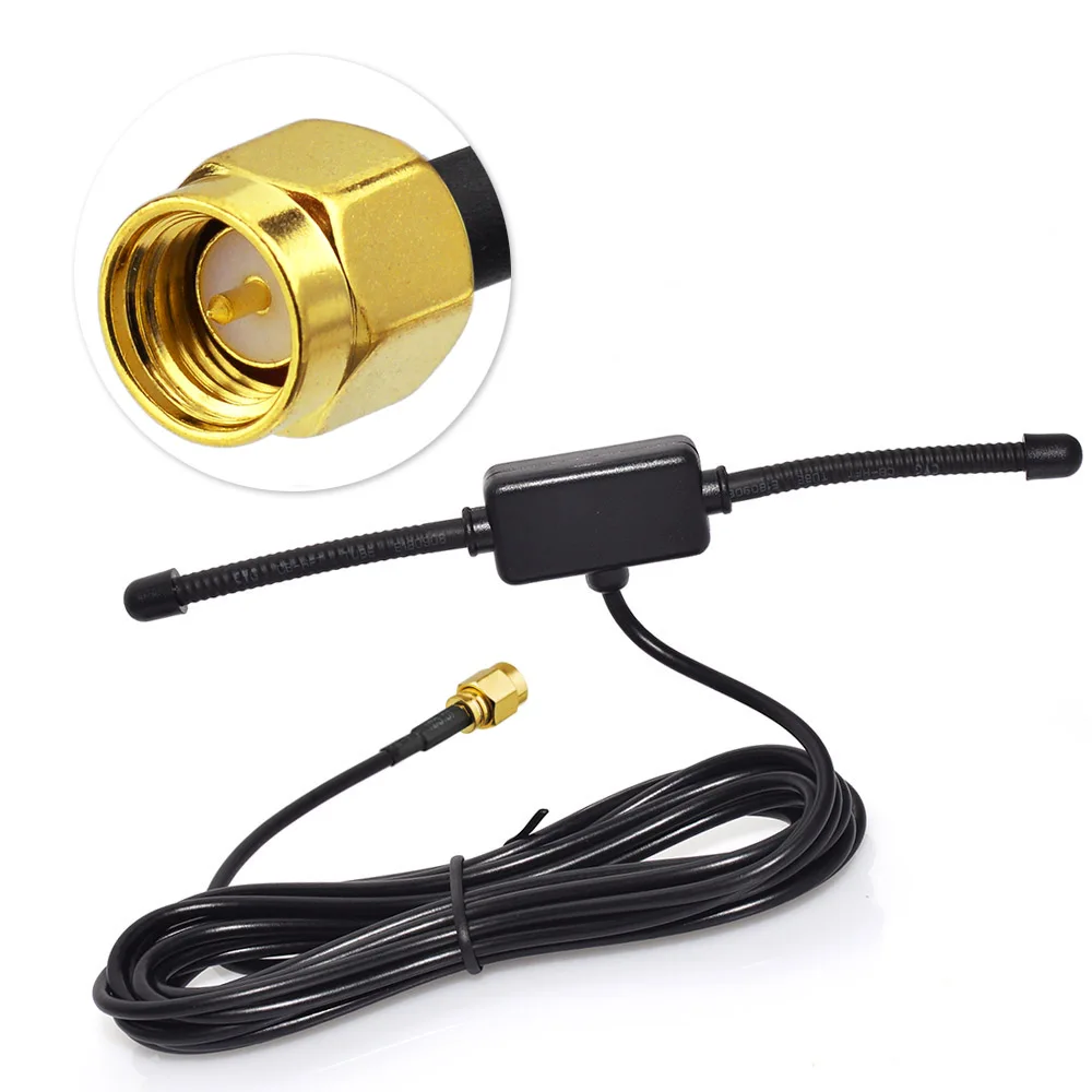 Superbat Dab/Dab + Autoradio Antenna Amplificata Interna In Vetro Dab Antenna Per Auto Per Clarion Dab302E