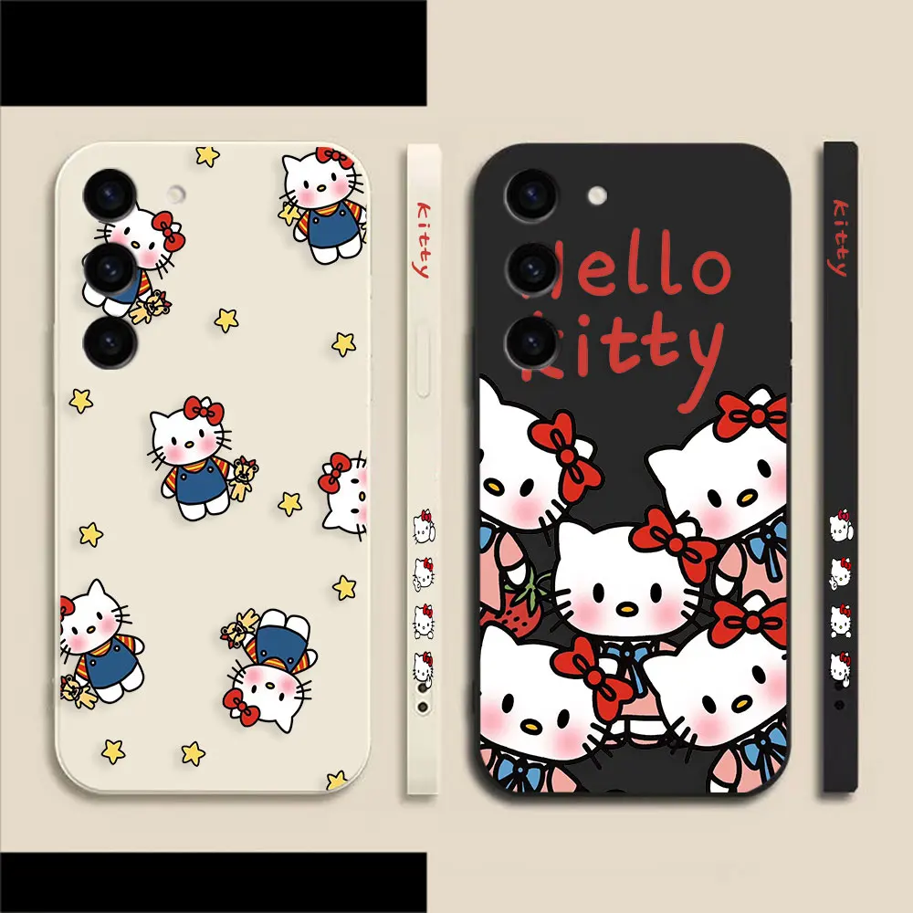 Custodia Per Telefono Cartoon Cute Holle K-Kitty Per Samsung S23 S22 S21 S20 Fe S11 S11E S10 S10E S9 S30 Ultra Plus Custodia 4G 5G Fundas Shell