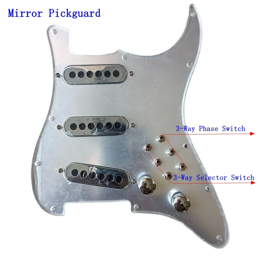 Burns Precablate Aggiornate London Vintage Mini Tri-Sonic Alnico Pickup Interruttore A Taglio Singolo 1 Set Cablaggio Per Chitarra Parti Di Chitarra