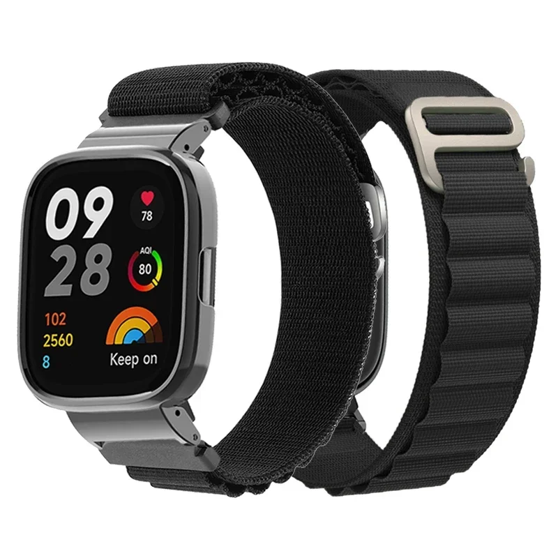 Cinturino In Nylon Per Redmi Watch 3 Active Traspirante Alpine Loop Wristband Per Redmi Watch 2 Lite Strap Mi Watch Lite Protector Case