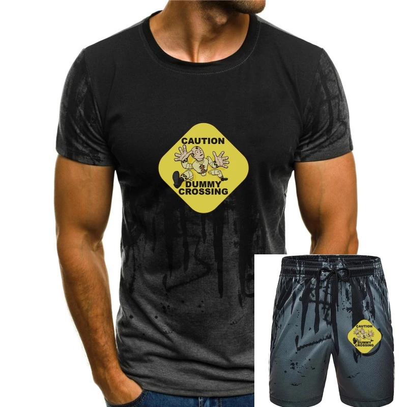 Maglietta Da Uomo Crash Test Dummies Attenzione Dummy Crossing Yellow Dummy Maglietta Unisex T-Shirt Da Donna Tees Top