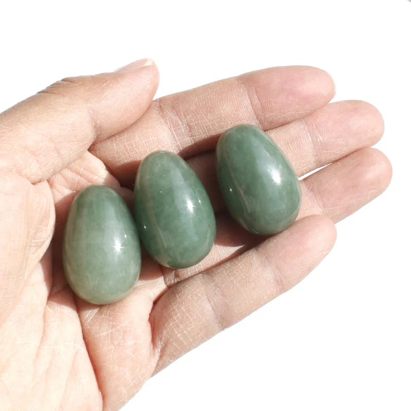 1 Pz 1.18 Pollici Uovo Di Cristallo Avventurina Verde Naturale