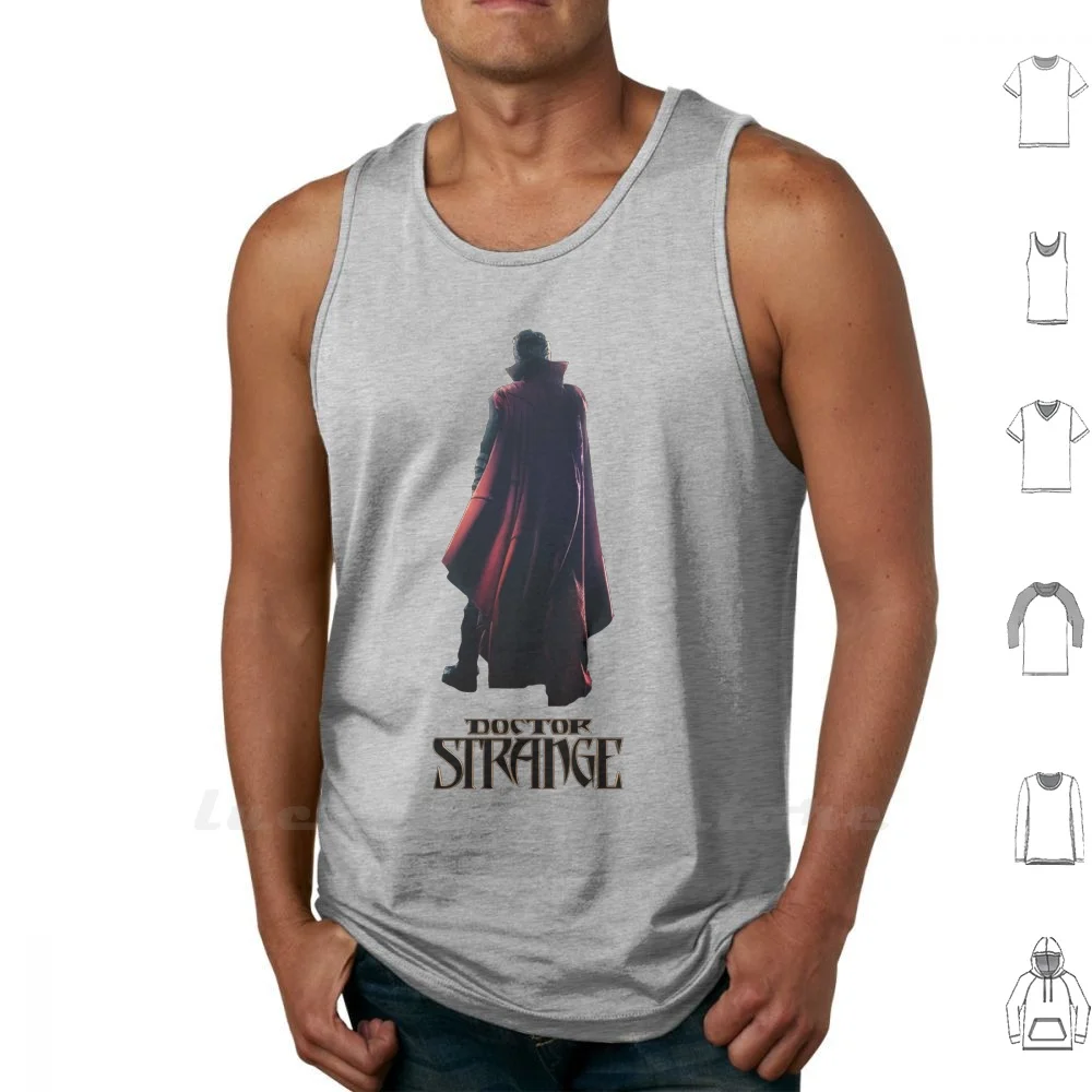 Strange Canotte Gilet Senza Maniche Comic Movie Benedetto Stephen Strange Dr Witch Sanctum Sanctorum Cape Red