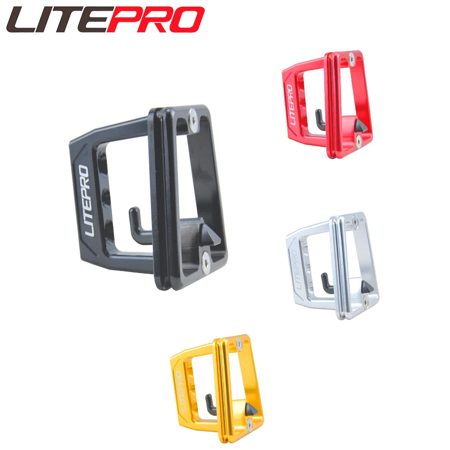 Litepro 3 Fori Per Birdy Bike Pieghevole Bicicletta Split Pig Nose Pad Per Brompton Portapacchi Anteriore