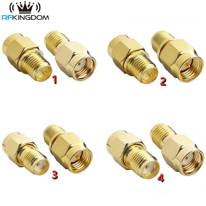 2 Pz/Lotto Rf Coassiale Coassiale Adattatore Sma Maschio Femmina Connettori Rp Sma A Sma Maschio Rp-Sma Adattatori Connettore
