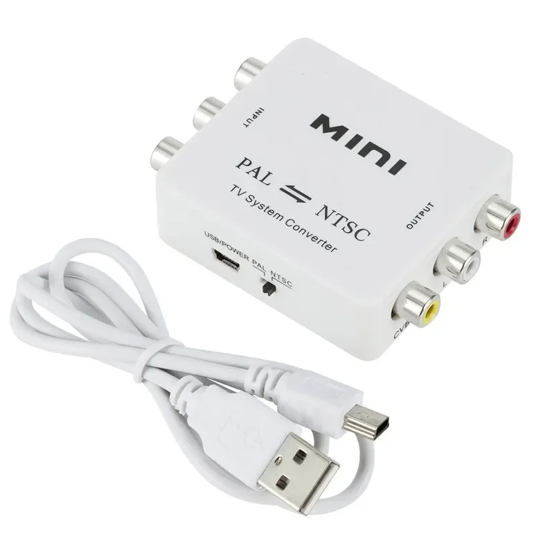 Convertitore Da Pal A Ntsc/Ntsc A Pal Mini 1080P Pal Ntsc Conversione Reciproca Per Lettore Dvd Tv/Registratori Vcr Ecc