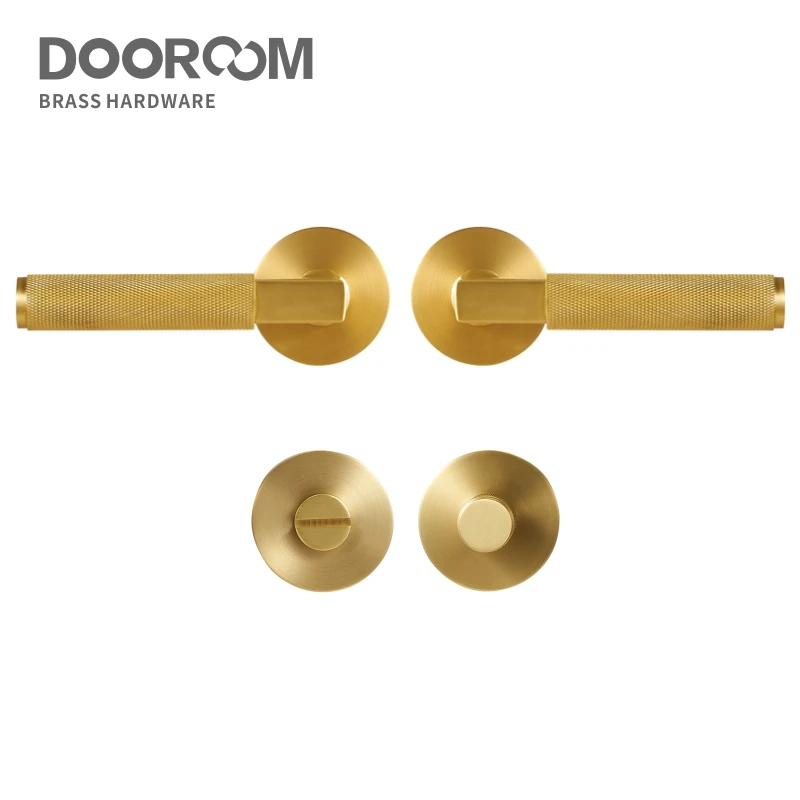 Dooroom Thumbturn Zigrinato Serratura In Ottone Set Moderno Interno Camera Da Letto Bagno Porta In Legno Leva Set Manichino Privacy Passaggio Serratur