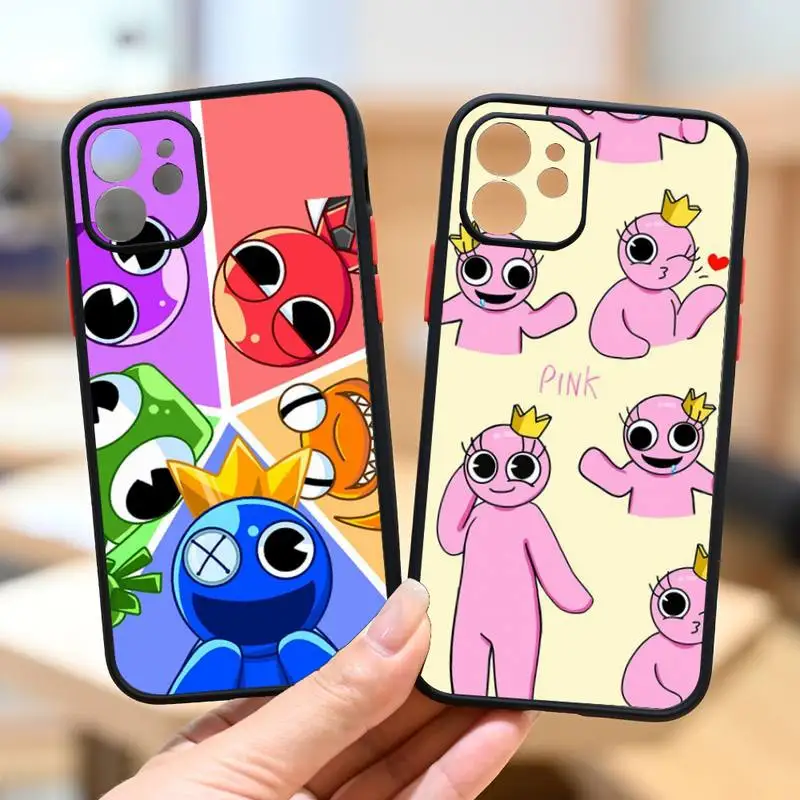 Custodia Per Telefono Giocattolo Rainbow Friends Iphone 12 11 13 14 Pro Max X Xr Xs Se2020 7 8 Plus Custodia Rigida Antiurto